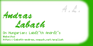 andras labath business card